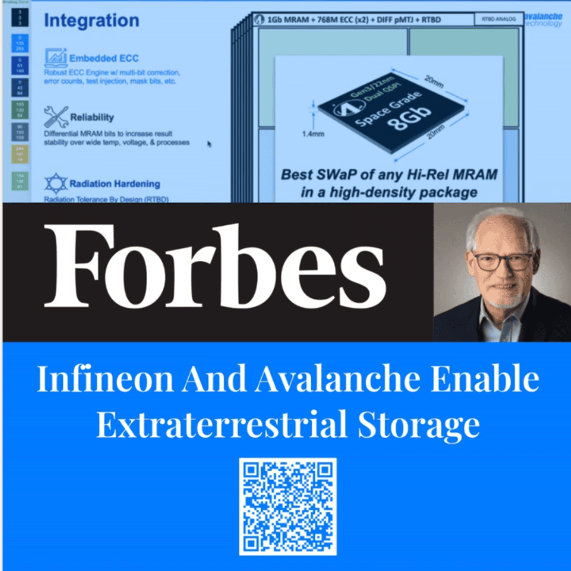 Forbes feature on space-grade MRAM storage technology