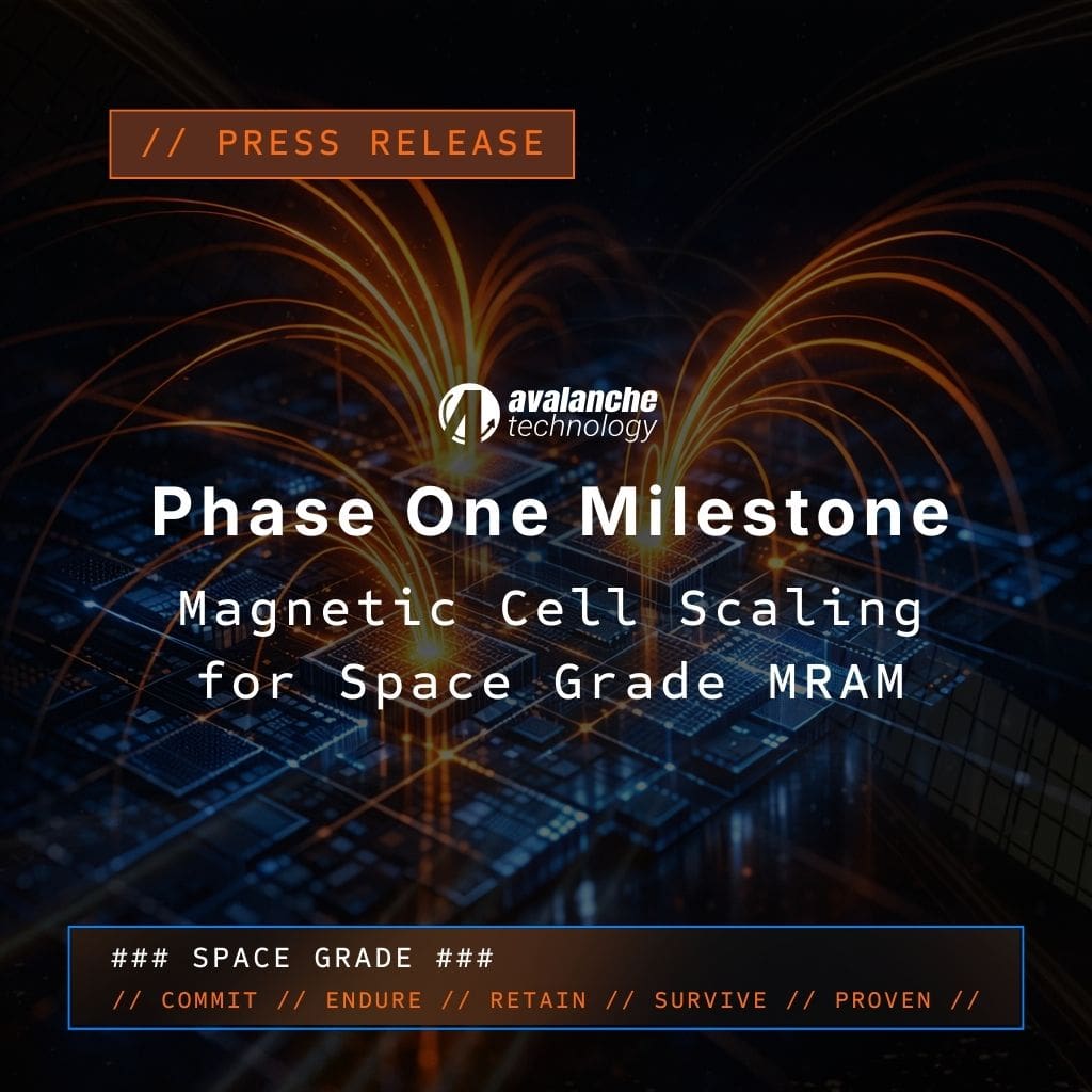 Press release: space-grade MRAM milestone announcement