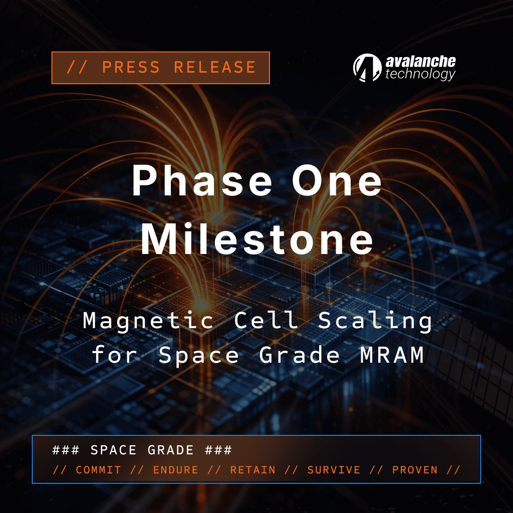Phase One Milestone in Space Grade MRAM technology