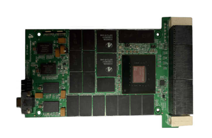 Close-up of a computer circuit board.